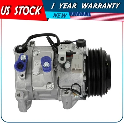 A/C AC Compressor with Clutch Fits Toyota Highlander 3.5L 2008-2009 2010 - Image 1 of 4