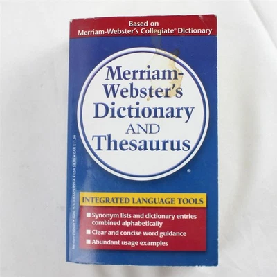 Merriam-Webster's Dictionary and Thesaurus Paperback - Image 1 of 4