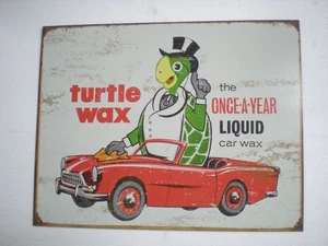 Insegna in metallo cera di tartaruga una volta all'anno 16" x 12-1/2" 2007 - Foto 1 di 2