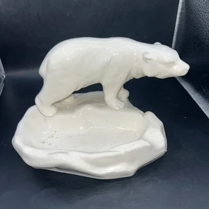 Vintage Polar Bear Ashtray Made In Czechoslovakia - Picture 1 of 9