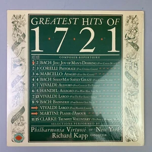 Greatest Hits of 1721 Richar Kapp Conductor LP 33 Record - Imagen 1 de 2