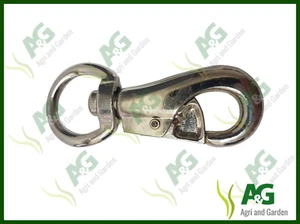 Drehbarer Clip 100 mm lang strapazierfähig Tier Hund Pferd Pony Leine - Bild 1 von 4