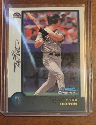 1998 Bowman Chrome Baseball Card #119 Todd Helton - Image 1 of 2