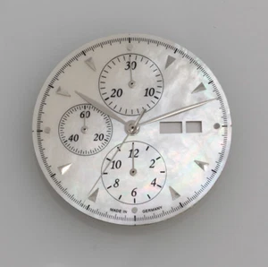 Mother Of Pearl Dial + Hands Set for Eta Valjoux 7750 Movement 34.8mm NEW - Picture 1 of 3