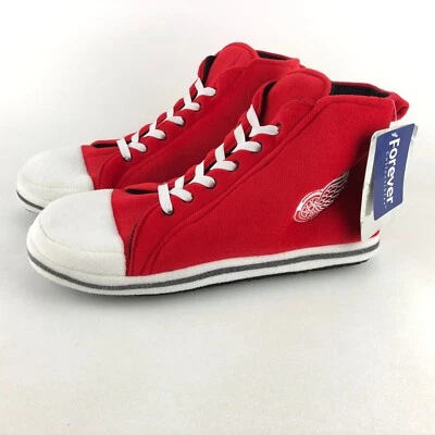 Detroit Red Wings Slippers Sneaker Men’s X-Large ( XL ) NHL Forever Collectibles - Image 1 of 4