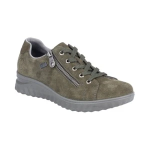 Rieker 59000-54 Damenschuhe khaki-grün Wildleder wasserabweisend seitlicher Reißverschluss sparen Sie 8 £ - Bild 1 von 9