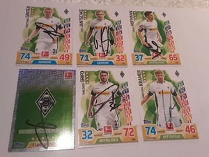 6x match attax signiert Borussia Mönchengladbach NEU - Picture 1 of 1