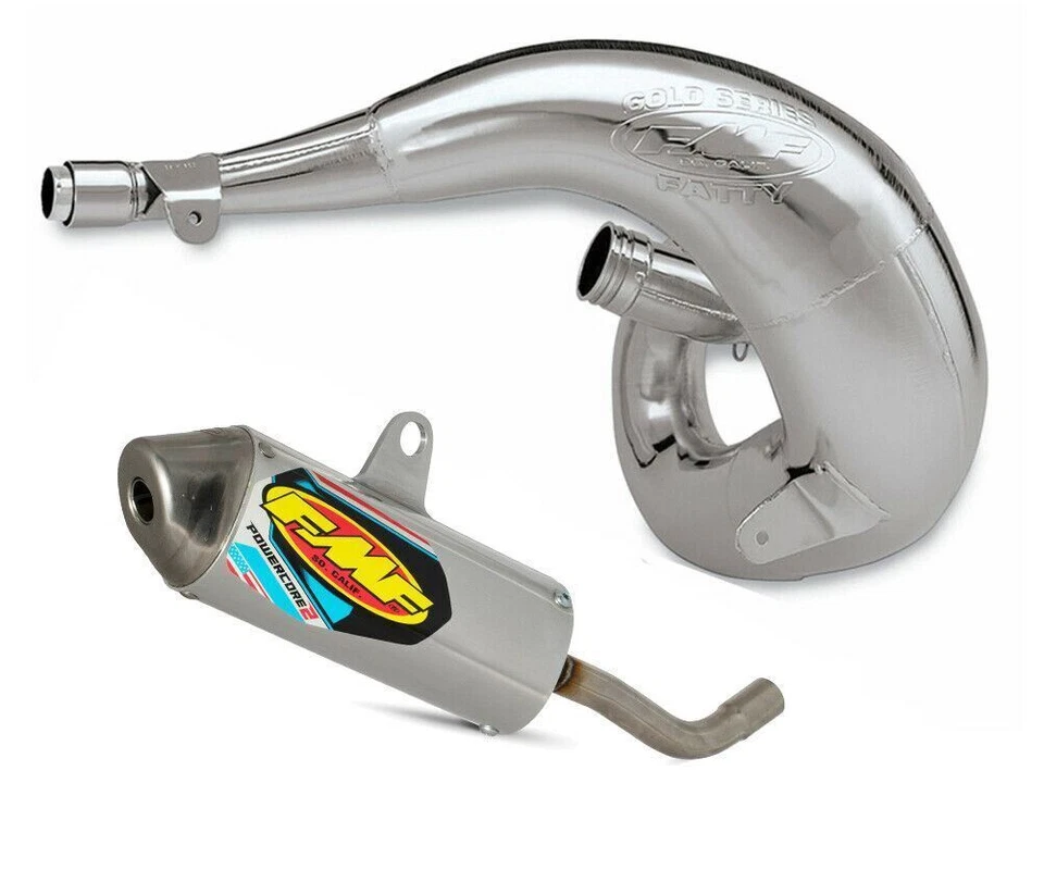 Tubo de escape graso FMF y silenciador Powercore 2 solo se adapta a Kawasaki KX125 2003 Foto 1 de 1