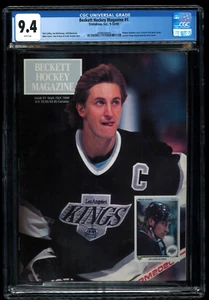 1990 Wayne Gretzky CGC 9.4 Beckett Hockey Issue #1 Los Angeles Kings NEAR MINT - Picture 1 of 2