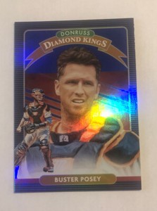 Buster Posey 2020 Panini Donruss Diamond Kings Holo Blue #2 SF Giants