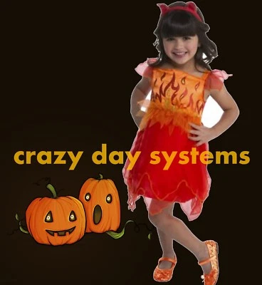 Disfraz DIABLO Vestir Niño Pequeño Cuernos Cola Talla 3T - 4T Niñas Pequeñas Delicias NUEVO Foto 1 de 4