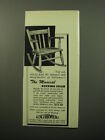 1950 G. Schirmer Musical Rocking Chair Advertisement - Find the unusual