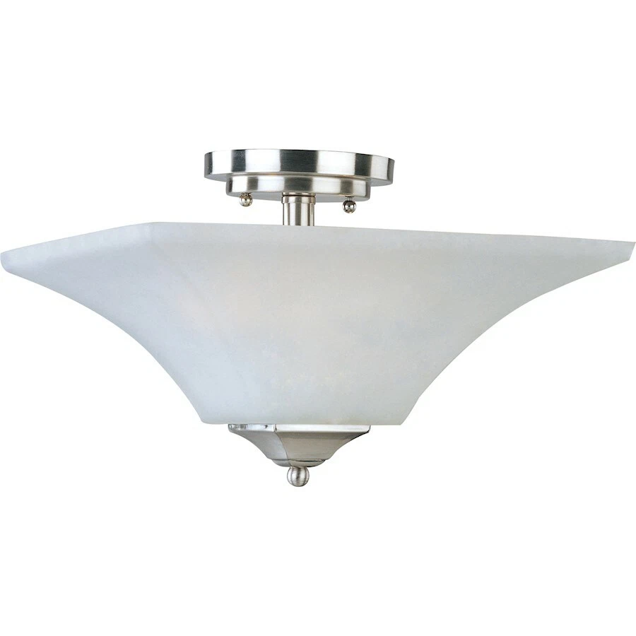 Maxim Aurora 2-Light Semi-Flush Mount Satin Nickel - 20091FTSN - Image 1 of 1