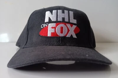 复古 NHL 曲棍球狐狸运动可调节黑色帽子  — 第 1/4 张图片