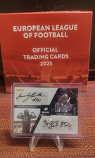 European League of Football Cards 2023 Dual Autograph 46/75 Brauns Gauthier