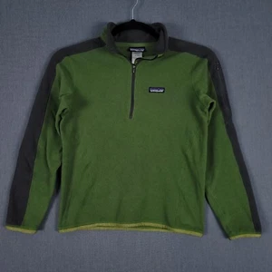Patagonia Sweater Mens Small Fresh Clover Araveto 1/4 Zip Fleece Pullover - Picture 1 of 9