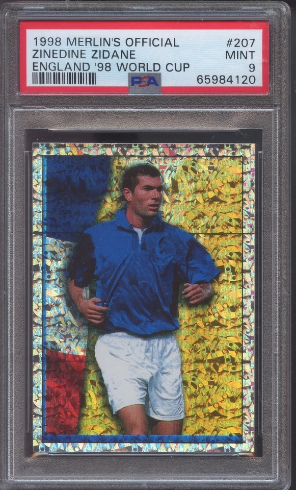 1998 Merlin's Official England World Cup Stickers PSA 9 #207 POP 5 None Higher - Image 1 of 2