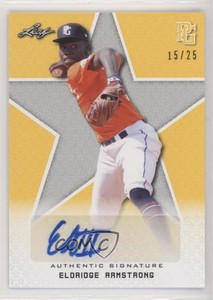 2020 Leaf Perfect Game National Showcase Yellow /25 Eldridge Armstrong III Auto