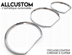 CHROME GAUGE RINGS DASHBOARD DASH BOARD CLUSTER for VW PASSAT B3 B4 88-97 V6 VR6 - Picture 1 of 1