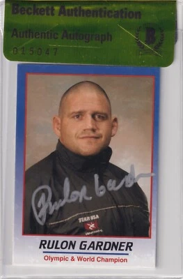 Rulon Gardner Signed 2008 ProImage Heroes of Wrestling II Card BAS COA Autograph - Image 1 of 4