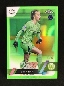 Lynn Wilms 2022-23 Topps Chrome UEFA Women’s NEON GREEN PRISM /99 #47 RC