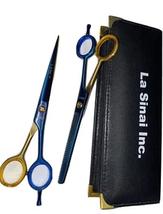Barber Hair Cutting Scissors SET | 7 Inches | Stainless Steel | Carrying Case - Picture 1 of 10