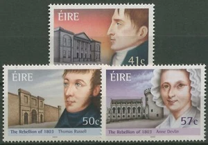 Irlanda 2003 200. Aniversario de la Rebelión Irlandesa 1520/22 MNH. - Imagen 1 de 1
