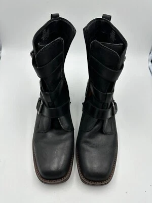 Lucky Brand Katriny Moto Boots, Black Leather, Women's 9.5  new without box. - Image 1 of 3