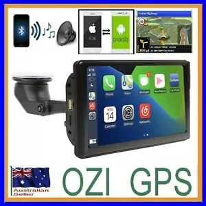 PORTABLE 7" WIRELESS CARPLAY ANDROID AUTO REVERSING CAMERA SUITS ALL PEUGEOT - Foto 1 di 8