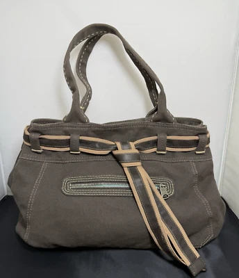 1969 Gap Jeans Bolso de Hombro Mujer Grande Tostado Lona Jeans Bolso de Mano Marrón Foto 1 de 4