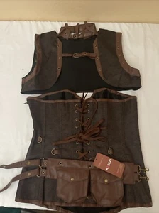 Disfraz Steampunk MASS21 para Mujer Talla 2XL Corsé y Chaleco Halloween Juegos con disfraces - Imagen 1 de 9