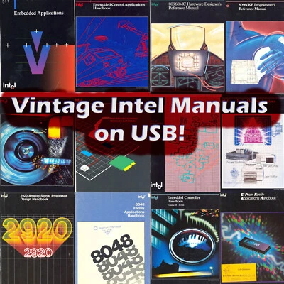 Vintage Intel Microprocessor Computer Manuals, 264 Old Rare Book Collection I31 - Image 1 of 4