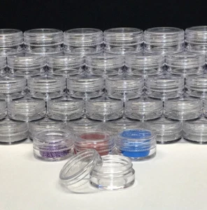 Frascos cosméticos vacíos pequeños de plástico envase de bálsamo labial de belleza transparente (50) 5038 - Imagen 1 de 9