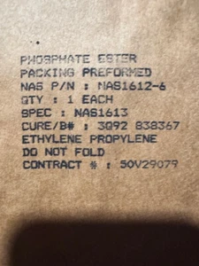 NAS1612-6 O-Ring, da 0,463 a 0,473 in ID, EPDM, per aerei ad ala fissa - Foto 1 di 1