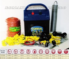 SET RECINTO ELETTRICO PER CAVALLI CINGHIALI S. CORRAL B170 CON FILO E ACCESSORI