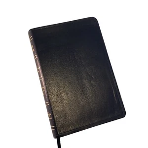 Heilige Bibel NIV ultradünne Referenzbibel schwarz gebundenes Leder Eckstein - Bild 1 von 10