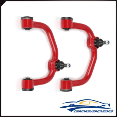 Front Upper Red Adjustable Control Arms Fits 2004-2019 Ford F-150 2-4" Lift New - Image 1 of 4