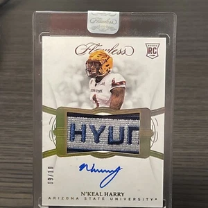 2019 Panini einwandfrei Collegiate/10 N'Keal Harry #169 RPA Rookie Patch Auto RC - Bild 1 von 3