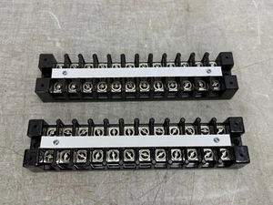 Marathon 1612STD DJRC - Barrier Terminal Blocks 600V 75A 12-Poles, Lot of 2 New - Picture 1 of 9