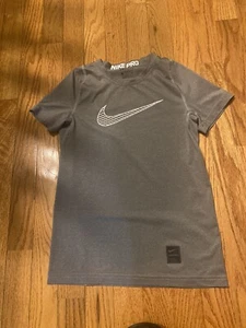 Nike Pro Boy's Short Sleeve Slim Fitted Training Shirt - Picture 1 of 3