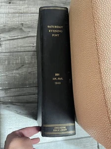 RARE VINTAGE SATURDAY EVENING POST VOL 221 JAN-MAR 1949 REFERENCE ADDITION - Picture 1 of 13