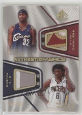 2007 SP Game Used Authentic Fabrics /50 Larry Hughes Marquis Daniels Dual Patch