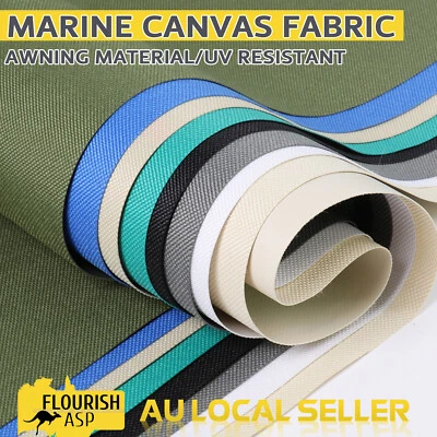 PVC Canvas Fabric Awning Material Marine Boat Tralier Tent Outdoor Cover Anti-UV - image 1 of 4