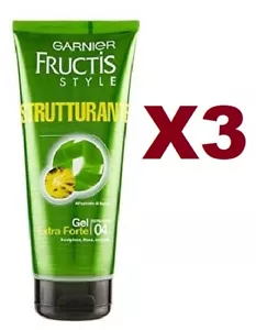 3 GARNIER FRUCTIS STYLE STRUCTURING EXTRA STRONG GEL 200ML - Picture 1 of 2