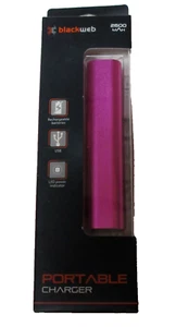 Blackweb Portable Charger 2600 mah 1 Amp PINK - Picture 1 of 5