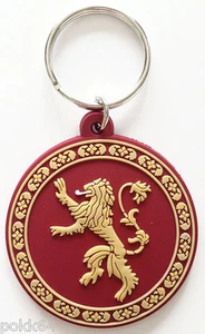 Le Trône de fer porte-clés caoutchouc Game of Thrones Lannister keychain 38365 - Imagen 1 de 1