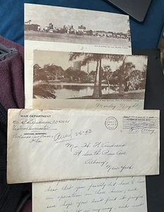 1943 WAR DEPT LEESBURG FL WWII ARMY LETTER ORLANDO AIR BASE! LETTERHEADS FLORIDA - Picture 1 of 6