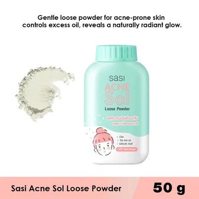 Sasi Acne Sol Loose Powder Oil Contron Natural Brigh-Looking Skin  50 g. - Image 1 of 4