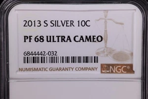 2013-S Roosevelt Proof Silver Dime, NGC Certified. Store #23082364 - Picture 1 of 6