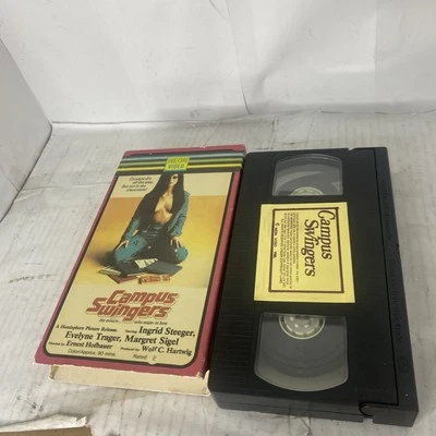 RARE VHS 1988 Campus Swingers Ingrid steeger Evelyne trager Margret sigel - Image 1 of 4